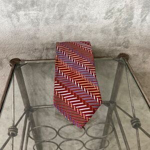 DION Men's Textured neck Tie 100% SILK Diagonal STRIPED Hand Made In CANADA